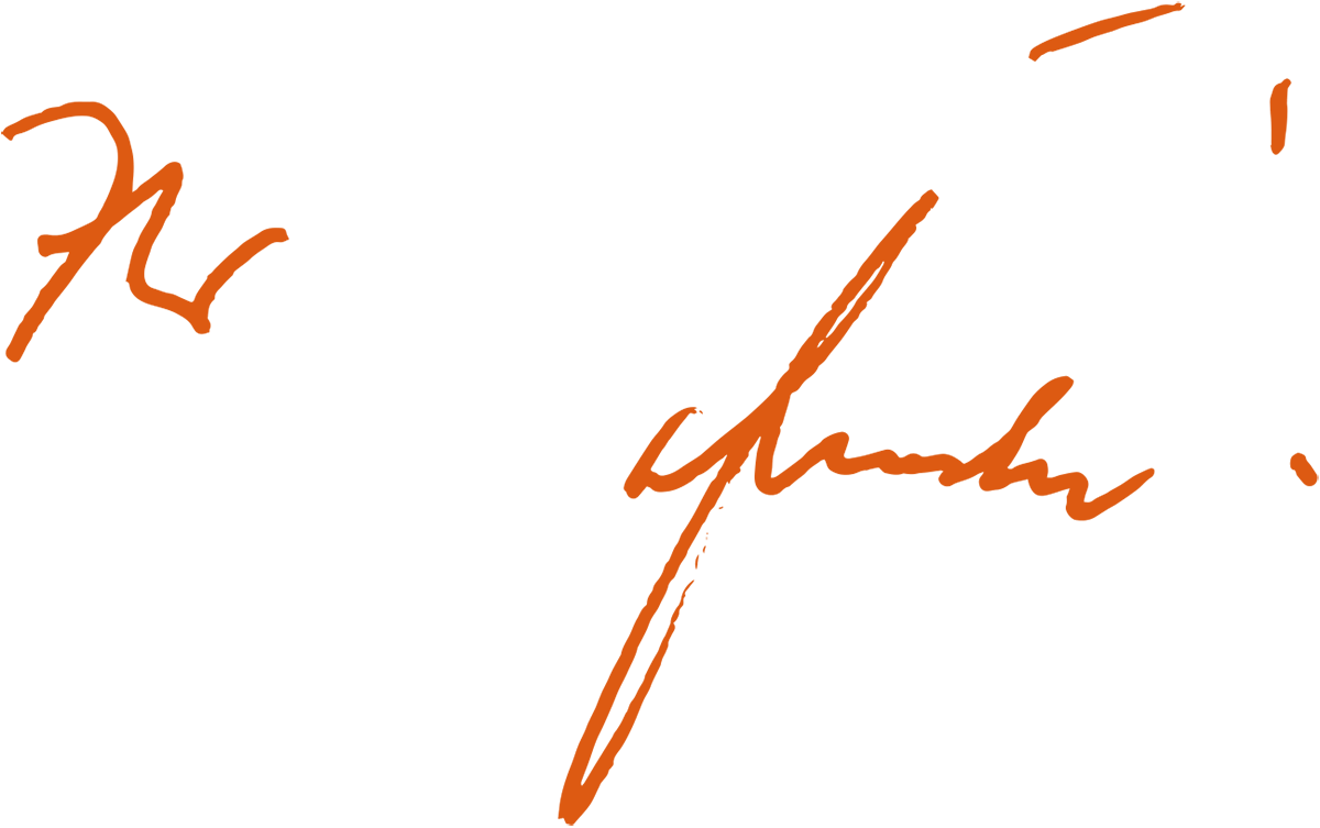 Findel Signatur in Orange Findel Signatur in Orange