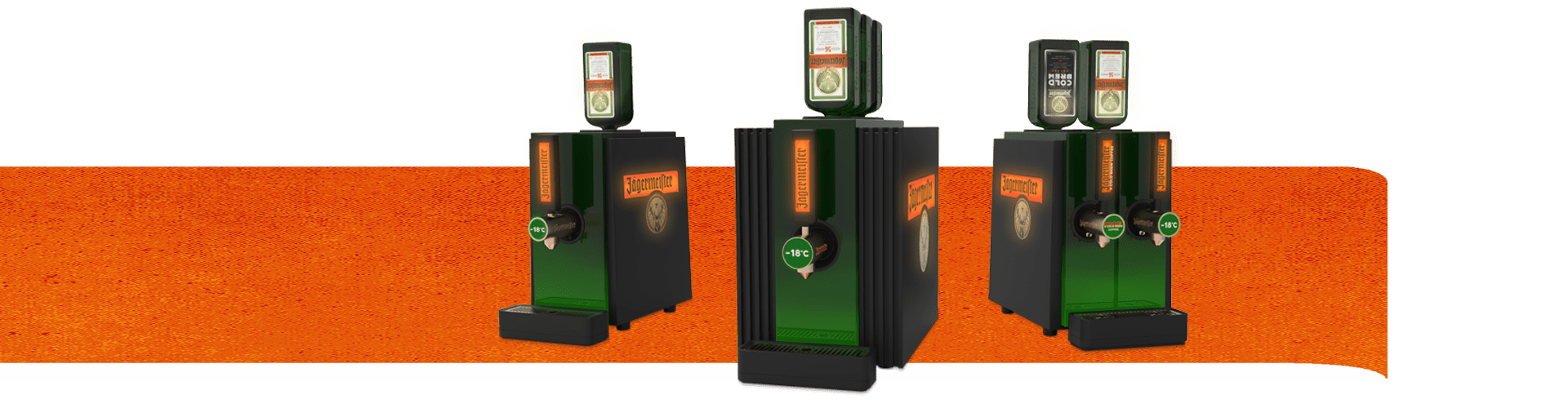 Jägermeister 3 Bottle TAP Maschine mit 3x