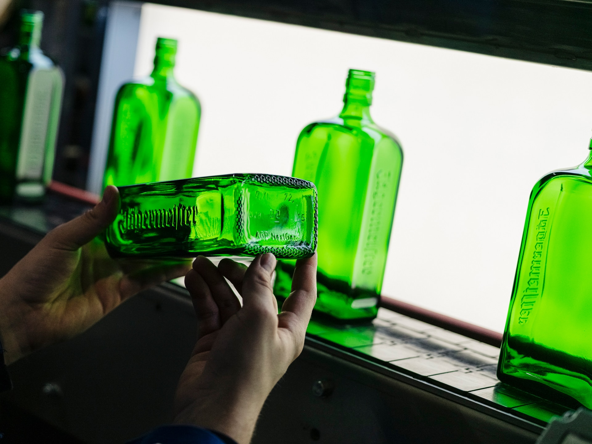 Jägermeister bottles using the innovative NextGen Furnace technology